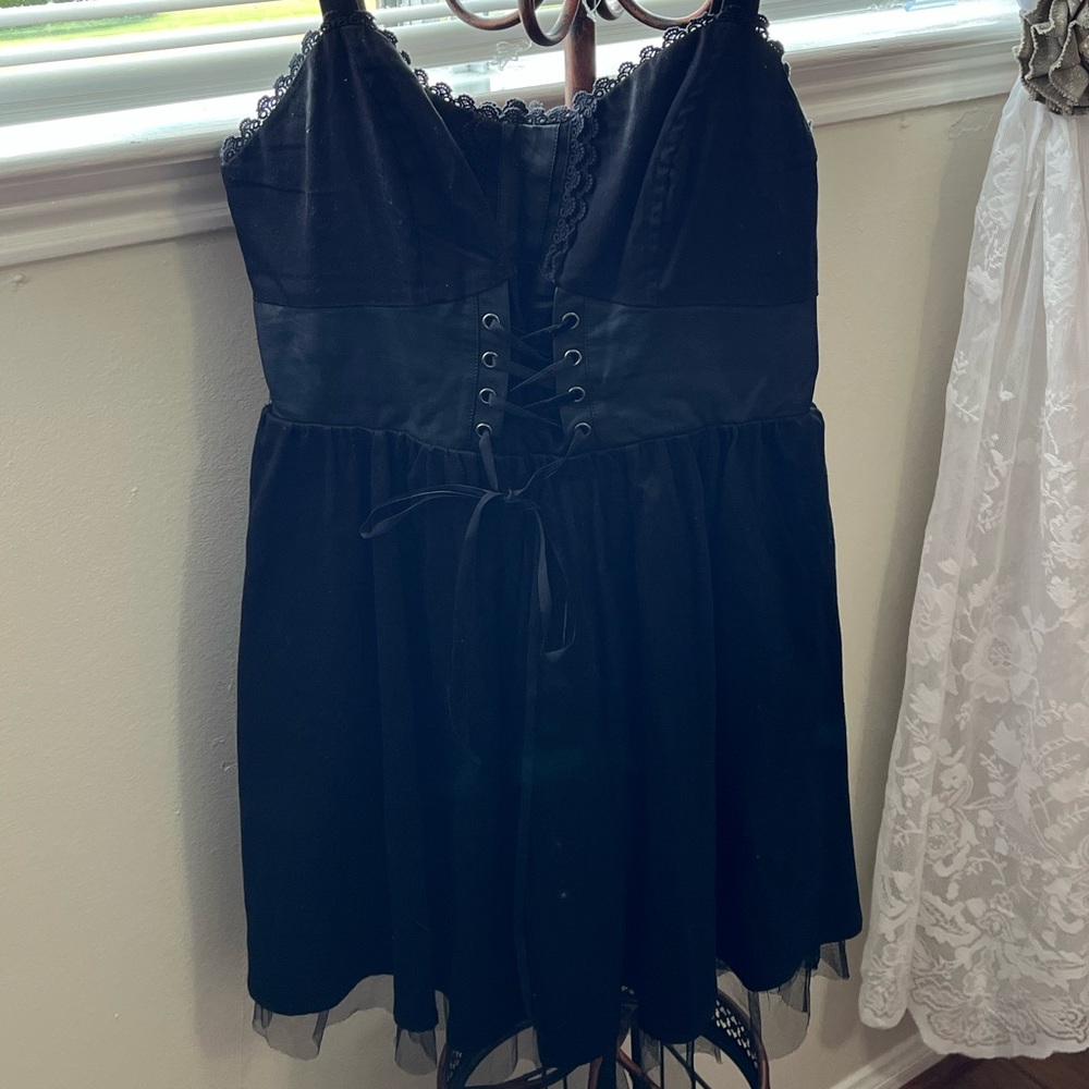 Black dress.
